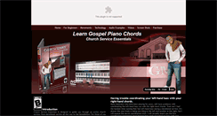 Desktop Screenshot of gospelpianochords.com